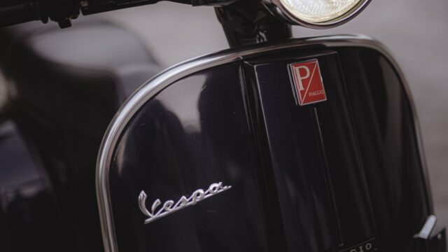 Close Up Shot of a Vespa